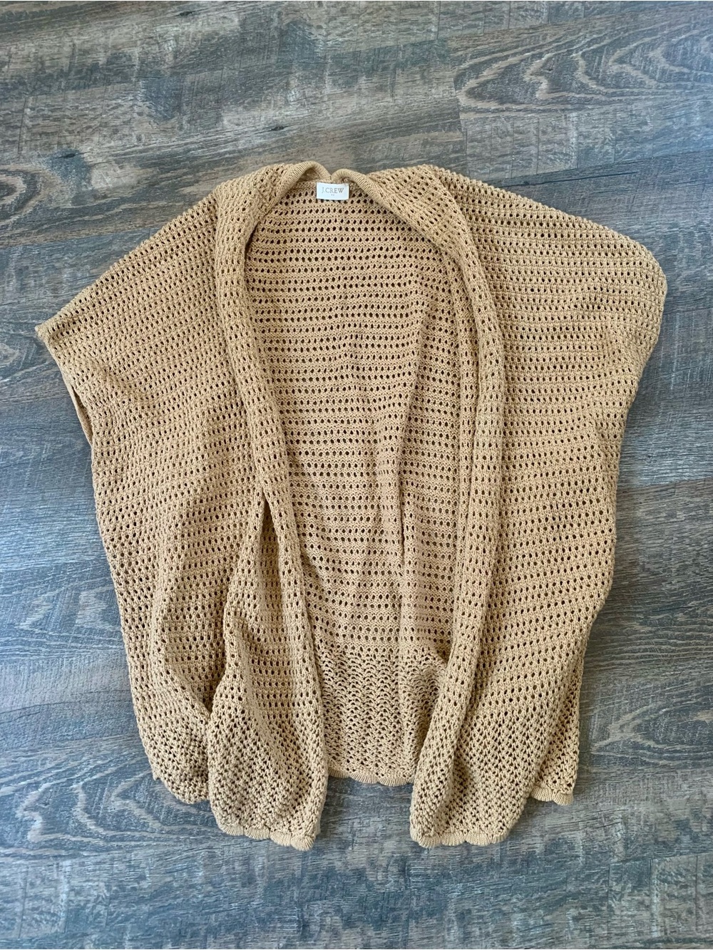JCrew Sleeveless Crochet Fisherman Knit Sweater Vest